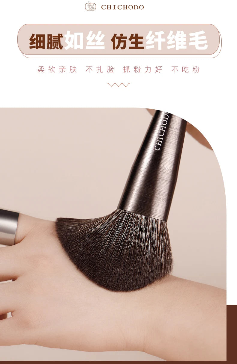 CHICHODO Mkeup Brush-Violet 9pcs Professional Make up Brushes Set-Powder Highlighter Eyebrow Eyeshadow Pens-Beginer Makeup Tools