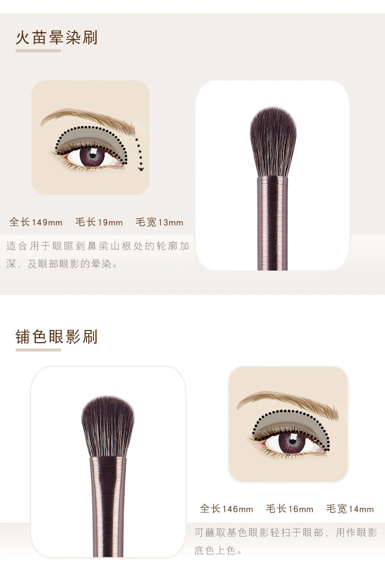 CHICHODO Mkeup Brush-Violet 9pcs Professional Make up Brushes Set-Powder Highlighter Eyebrow Eyeshadow Pens-Beginer Makeup Tools