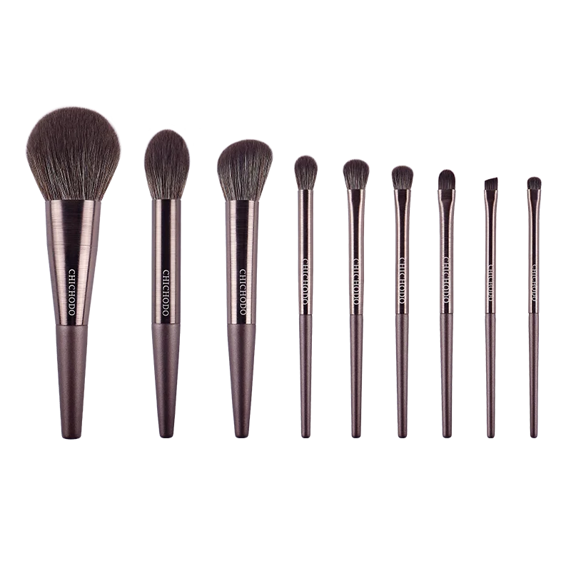 CHICHODO Mkeup Brush-Violet 9pcs Professional Make up Brushes Set-Powder Highlighter Eyebrow Eyeshadow Pens-Beginer Makeup Tools