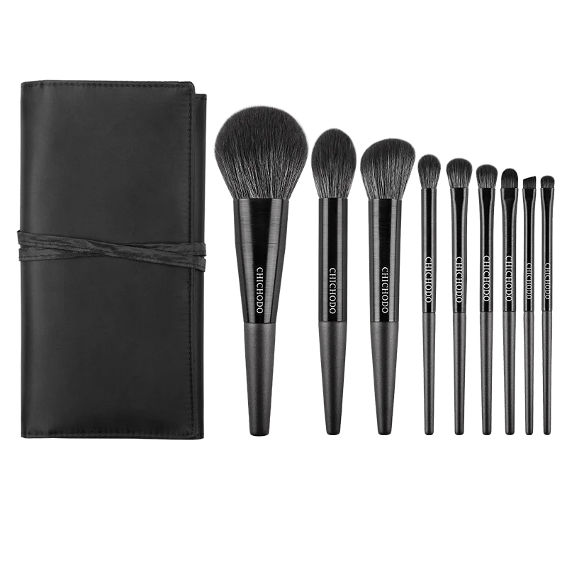 CHICHODO Mkeup Brush-Violet 9pcs Professional Make up Brushes Set-Powder Highlighter Eyebrow Eyeshadow Pens-Beginer Makeup Tools