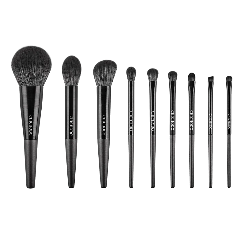 CHICHODO Mkeup Brush-Violet 9pcs Professional Make up Brushes Set-Powder Highlighter Eyebrow Eyeshadow Pens-Beginer Makeup Tools