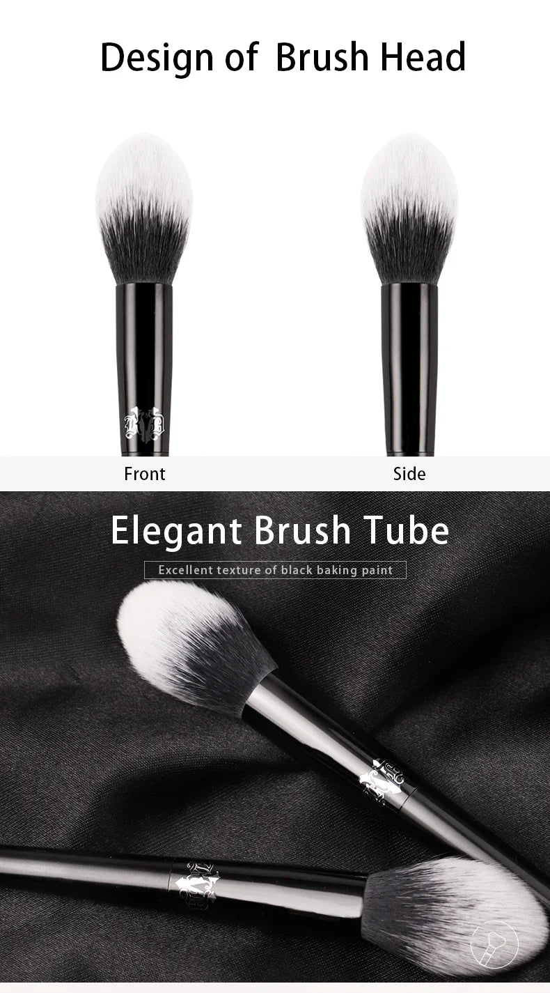 Makeup Brush 04 Highlight Brush Soft Fiber Hair Elegant Black Handle Brand Makeup Brushes for Woman