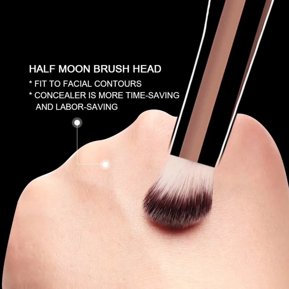 Seamless Finish Foundation Brush, Soft Fiber Hair, Fashionable Design, Single Makeup Brush for Flawless Application & Smooth Cov