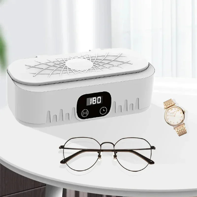 Ultrasonic Cleaning Machine 400ml Ultrasonic Cleaning Tank Automatic Cleaning Makeup Brush Glasses Watches Jewelry Cleaning