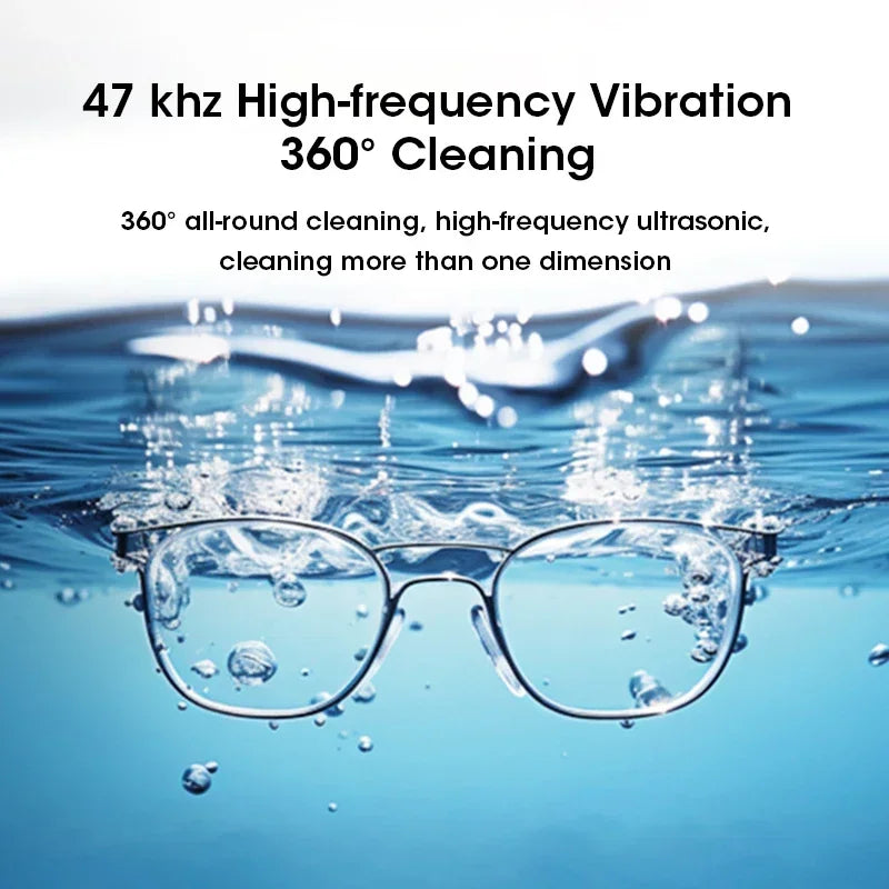 Ultrasonic Cleaning Machine 400ml Ultrasonic Cleaning Tank Automatic Cleaning Makeup Brush Glasses Watches Jewelry Cleaning
