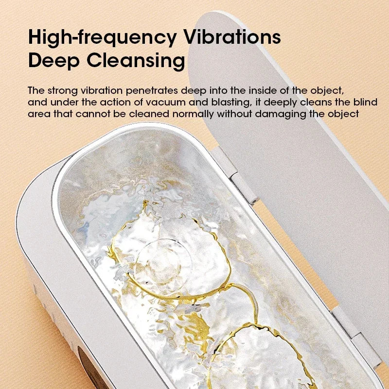 Ultrasonic Cleaning Machine 400ml Ultrasonic Cleaning Tank Automatic Cleaning Makeup Brush Glasses Watches Jewelry Cleaning