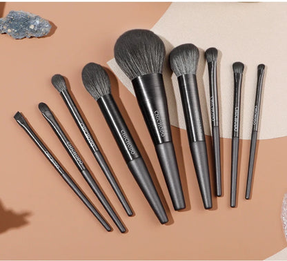 CHICHODO Mkeup Brush-Violet 9pcs Professional Make up Brushes Set-Powder Highlighter Eyebrow Eyeshadow Pens-Beginer Makeup Tools