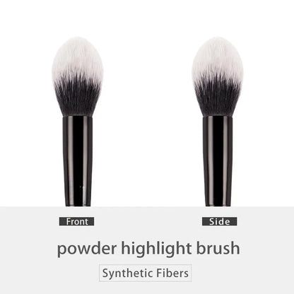 Makeup Brush 04 Highlight Brush Soft Fiber Hair Elegant Black Handle Brand Makeup Brushes for Woman