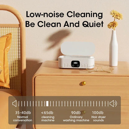 Ultrasonic Cleaning Machine 400ml Ultrasonic Cleaning Tank Automatic Cleaning Makeup Brush Glasses Watches Jewelry Cleaning
