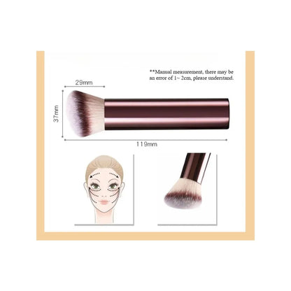 Seamless Finish Foundation Brush, Soft Fiber Hair, Fashionable Design, Single Makeup Brush for Flawless Application & Smooth Cov