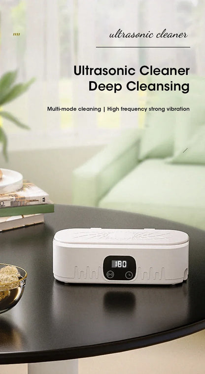 Ultrasonic Cleaning Machine 400ml Ultrasonic Cleaning Tank Automatic Cleaning Makeup Brush Glasses Watches Jewelry Cleaning